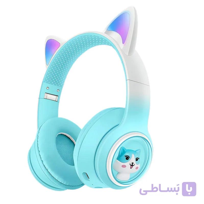 هدفون بیسیم طرح گربه مدل hifi akz51