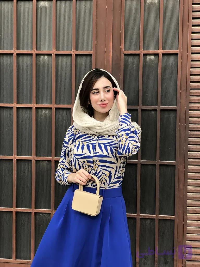 شومیز زنانه دکمه مخفی طرح آنا جنس سوپر سافت