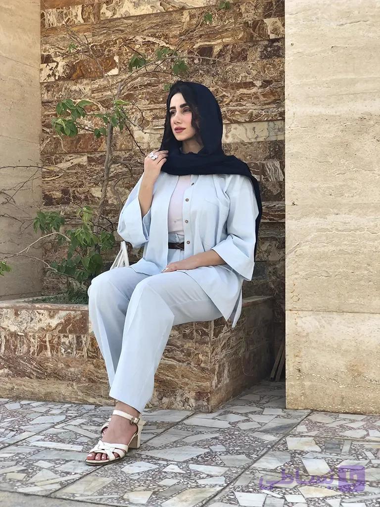 شومیز زنانه لینن فری سایز طرح سما