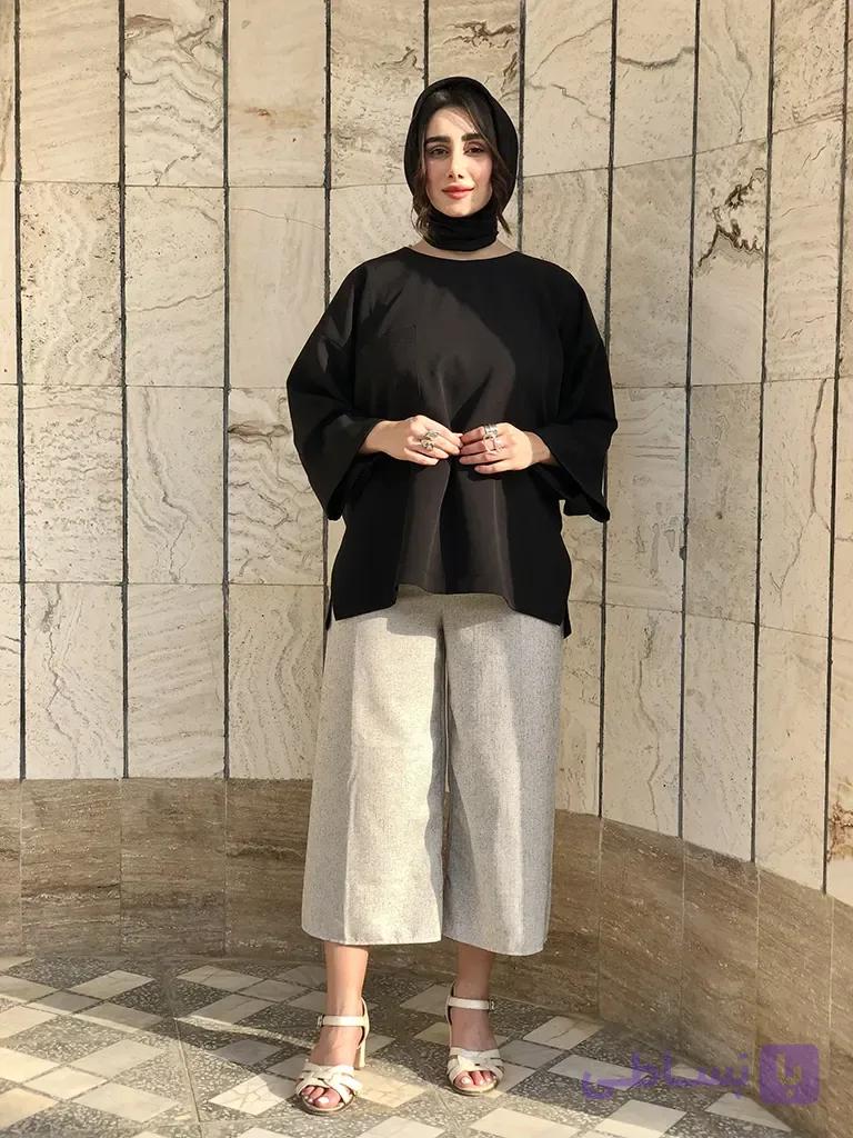 شومیز زنانه هیبا کرپ مازراتی