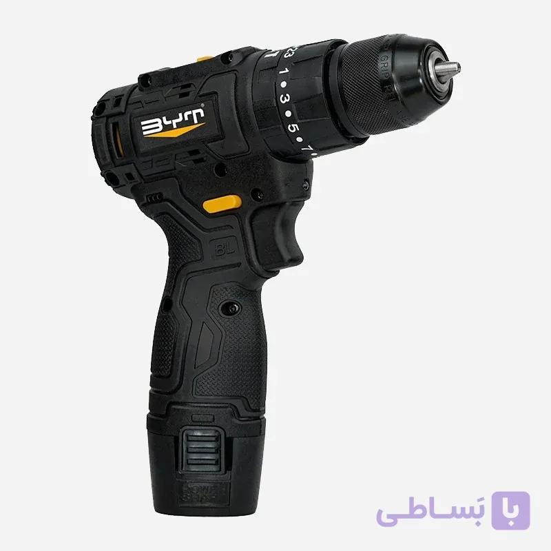 دریل شارژی 12 ولت براشلس دو باتری بی وای تی مدل 8-1212 — تصویر 1
