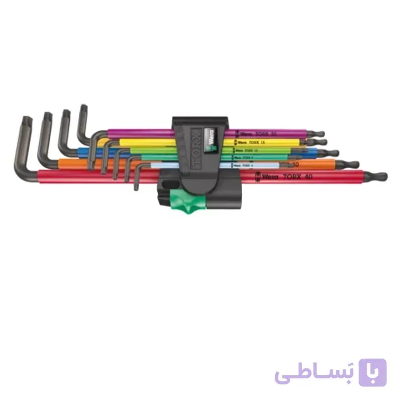 آچار آلن تورکس ورا 967/9 TX XL Multicolour؛ ست ۹ عددی بلند — تصویر 1