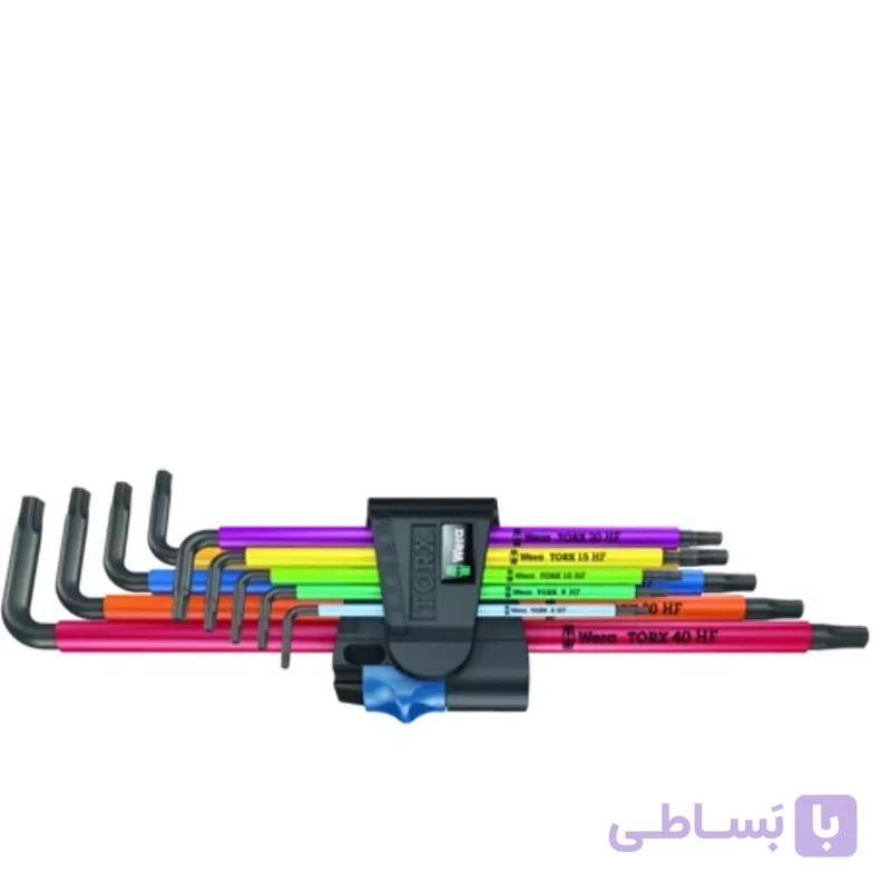 آچار آلن ستاره‌ای Wera 967/9 TX XL Multicolour HF — تصویر 1