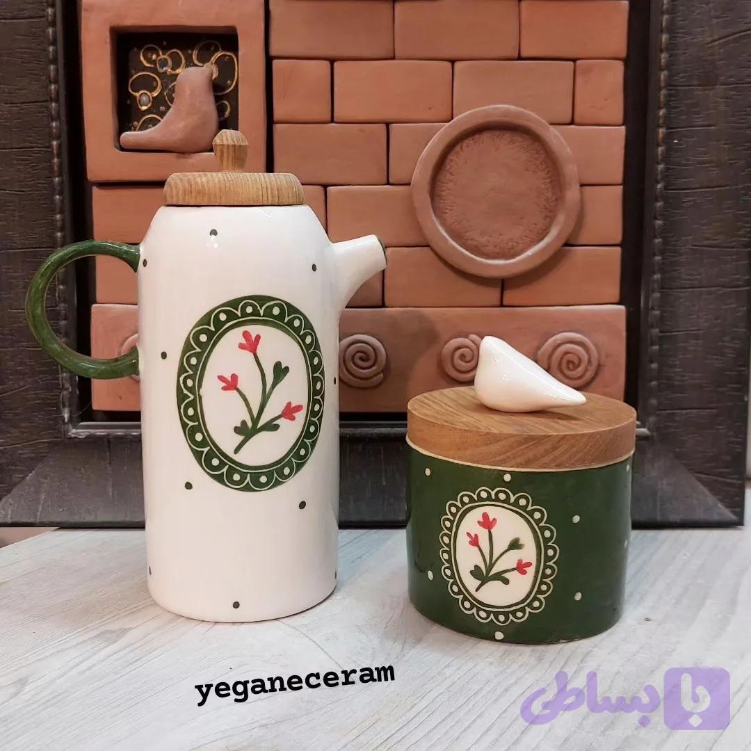 روغن ریز سرامیکی طرح گل سرخ