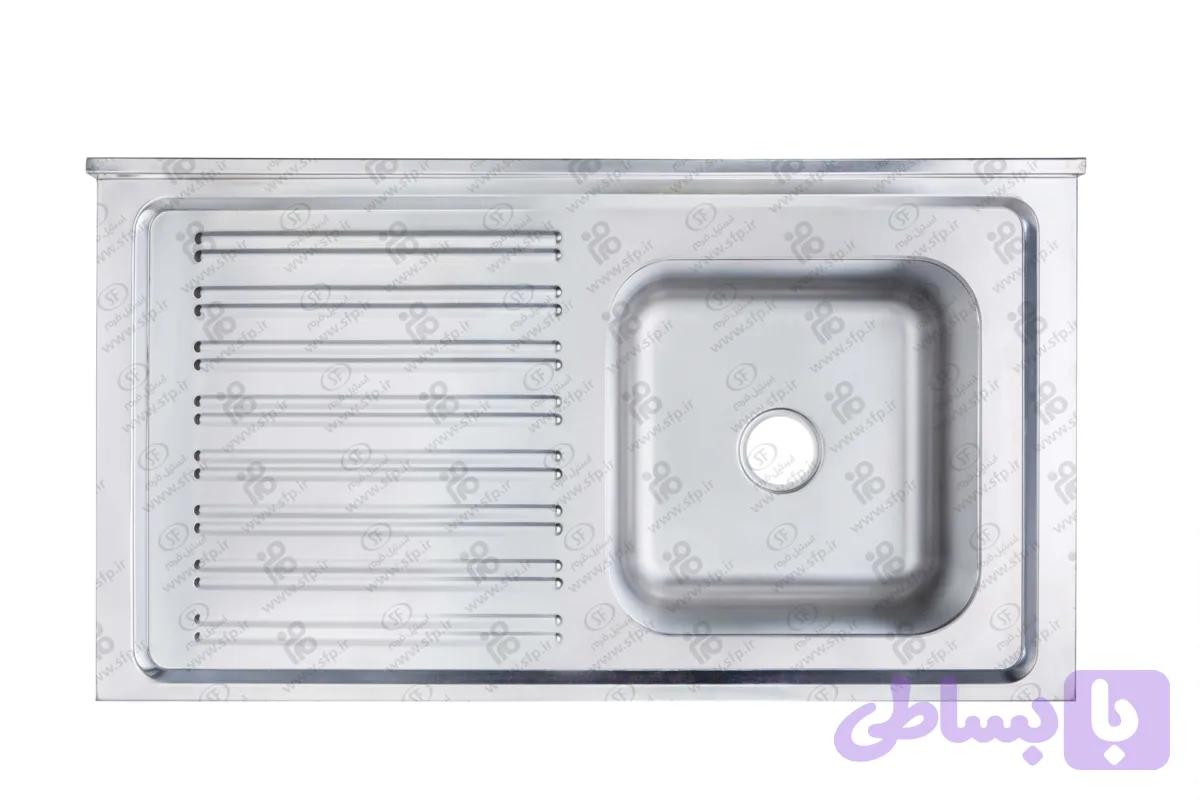 سینک کامل صنعتی با رویه 100 و لگن 50