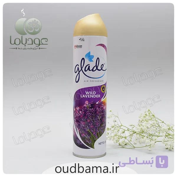 اسپری خوشبوکننده لوندر اسطوخودوس وحشی WILD LAVENDER ( گلید GLADE ) — تصویر 1