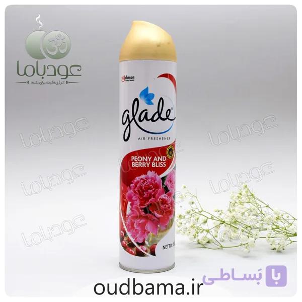 اسپری خوشبوکننده پیونی و بری بلیس PEONY AND BERRY BLISS ( گلید GLADE ) — تصویر 1