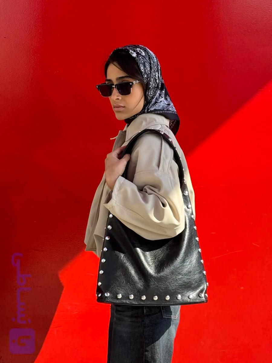 کیف چرمی پانچ دار زنانه