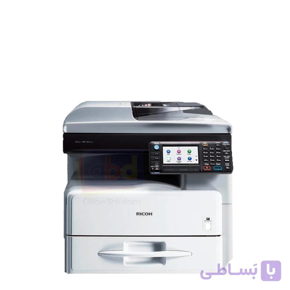 پرینتر سیاه و سفید چندکاره لیزری ریکو MP 301SPF — تصویر 1