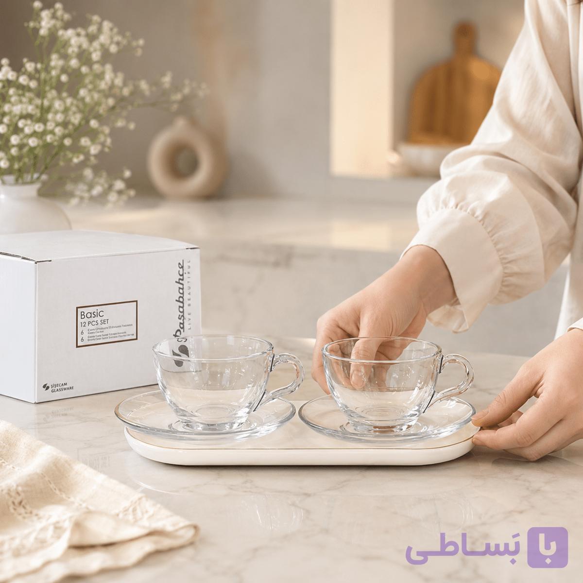 فنجان نعلبکی Basic پاشاباغچه — تصویر 1