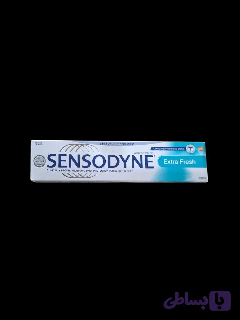 خمیر دندان ۱۰۰ میلی لیتر سنسوداین extra fresh ساخت انگلستان