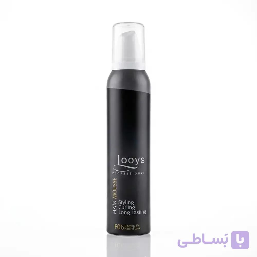 موس مو لویز (Looys) پروفشنال مدل F06 (نگهدارنده قوی) شماره 6 حجم ۲۰۰ میلی‌لیتر — تصویر 1