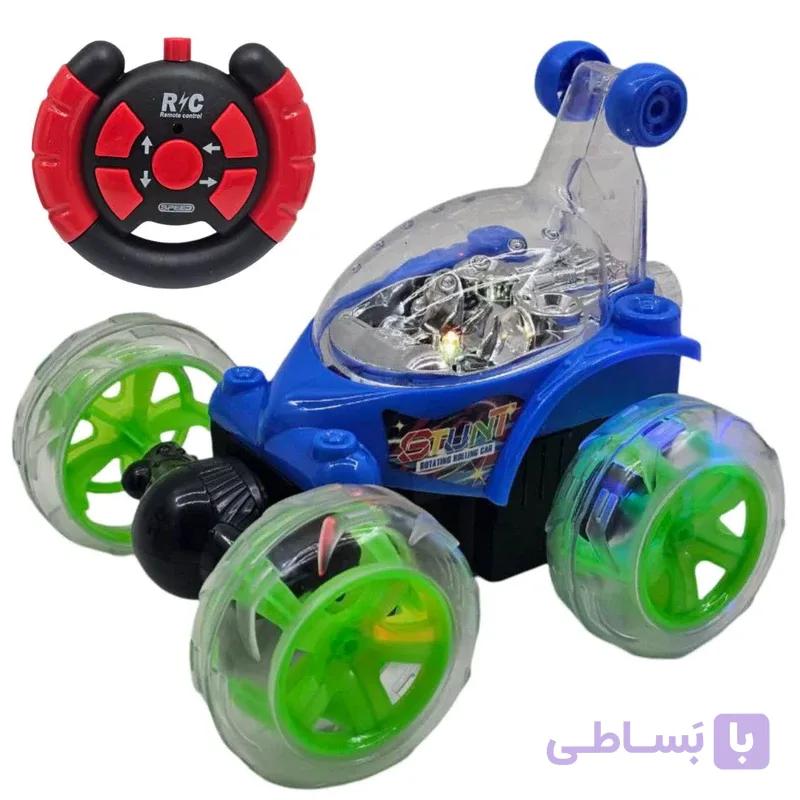 ماشین بازی کنترلی(وارداتی) ناب سل مدل ماشین بازی کنترلی ناب سل مدل دیوانه شارژی چراغدار موزیکال دودزا بلوتوث دار با قابلیت چرخش 360 درجه کد Bluetooth remote control smoke machine with 360 degree rotation capability