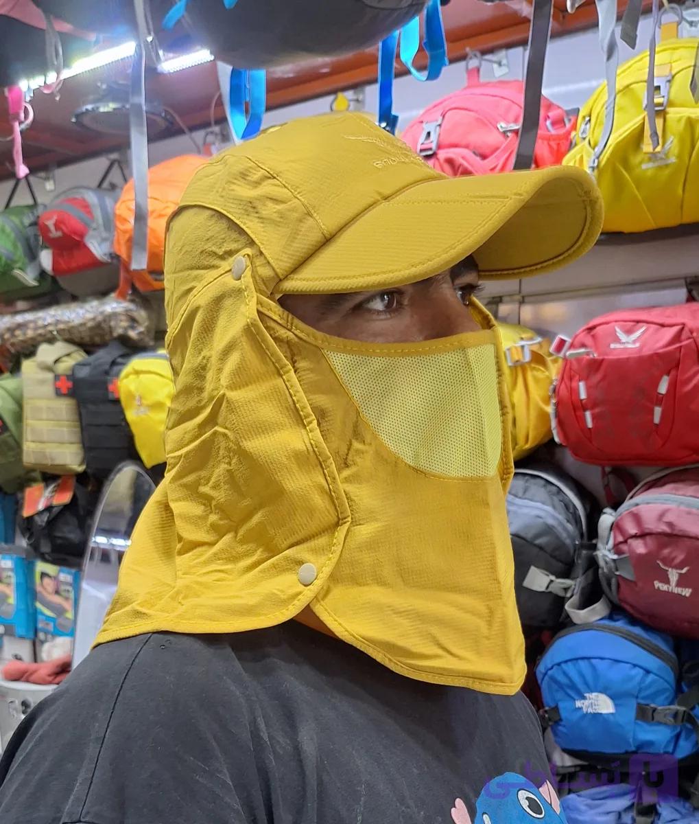 کلاه آفتابی کوهنوردی طبیعت‌گردی محافظ کامل صورت و گردن