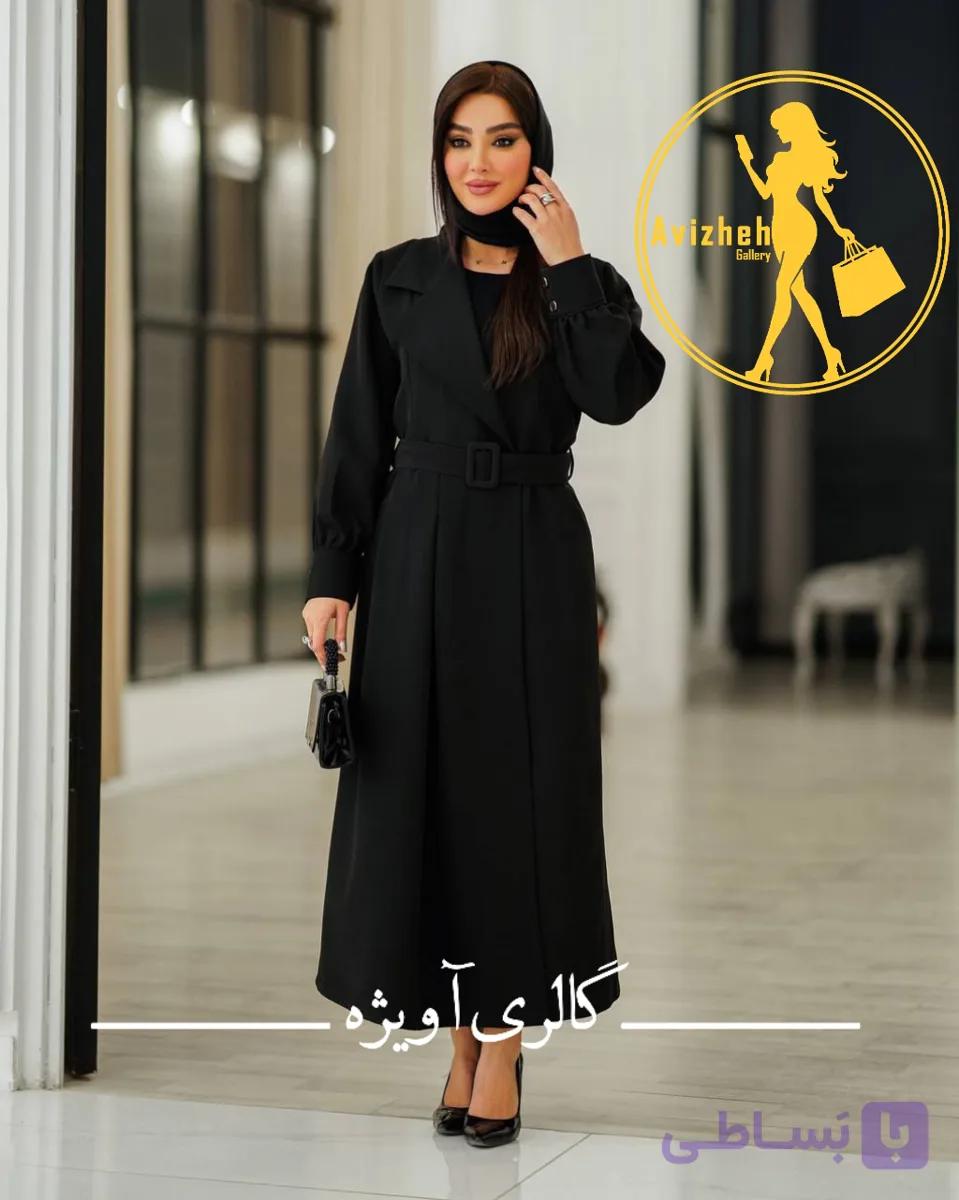 مانتو بلند زنانه مدل پرنسس جنس مازراتی