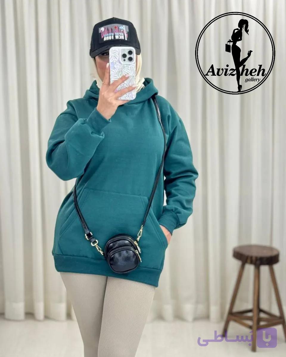 هودی ساده تک زنانه جنس تو کرکی