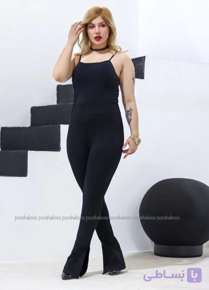 لگ زنانه مدل چاکدار جنس پنبه لاکرا