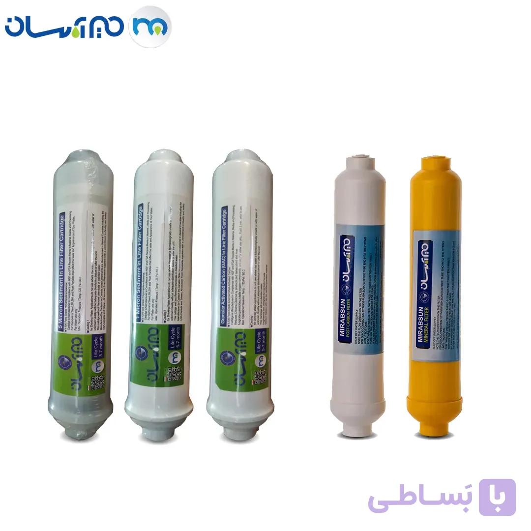 پک کامل فیلترهای دستگاه تصفیه آب این‌لاین (INLINE) — تصویر 1