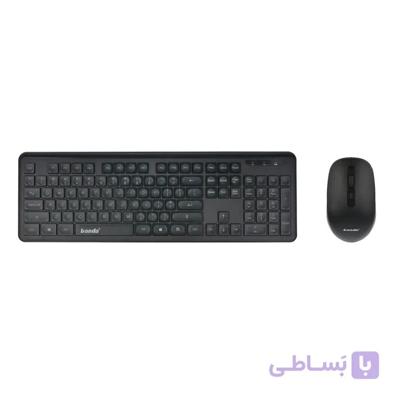 کیبورد و ماوس بی‌سیم باندا مدل C400