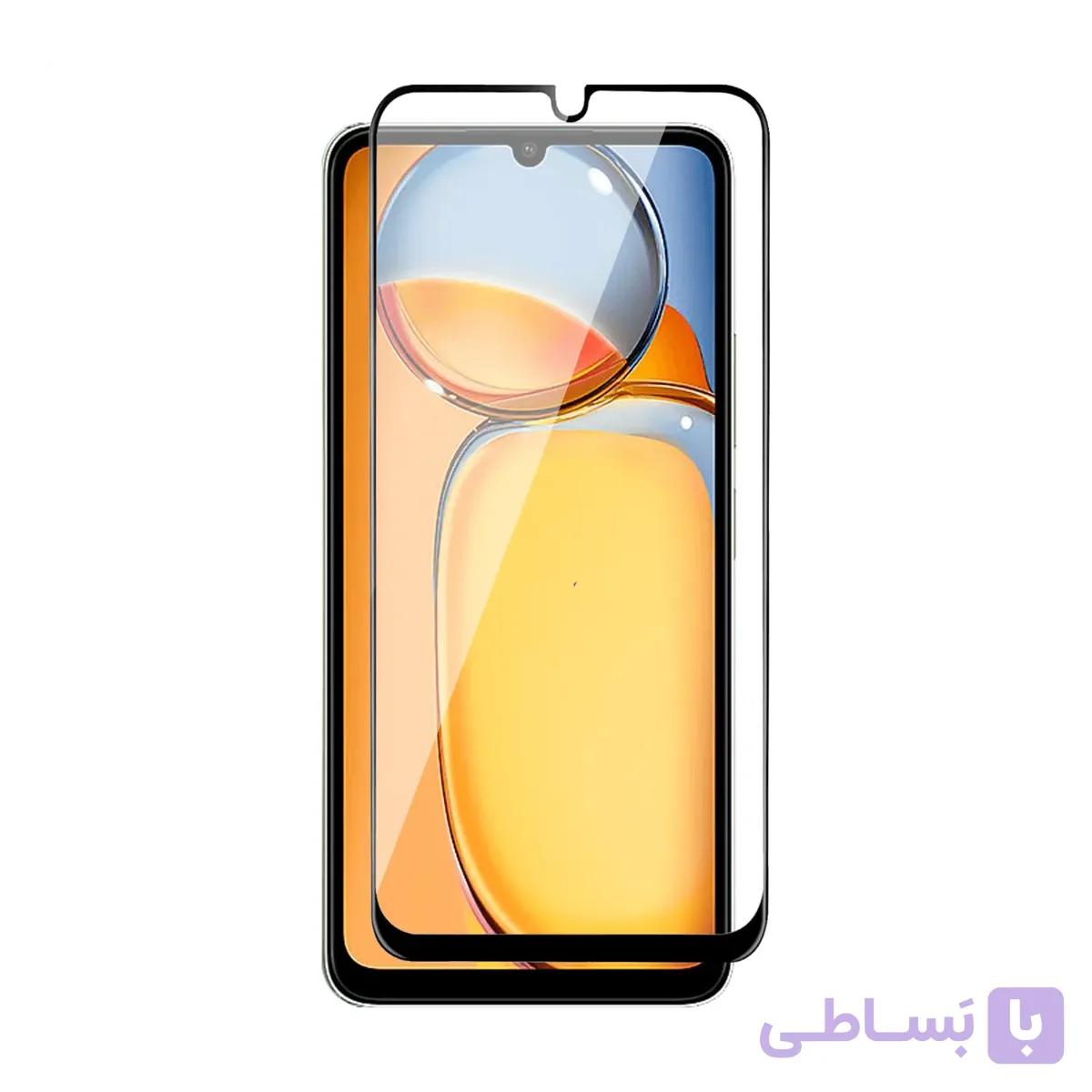 گلس گوشی شیائومی Xiaomi Redmi 12 5G مدل full glass — تصویر 1