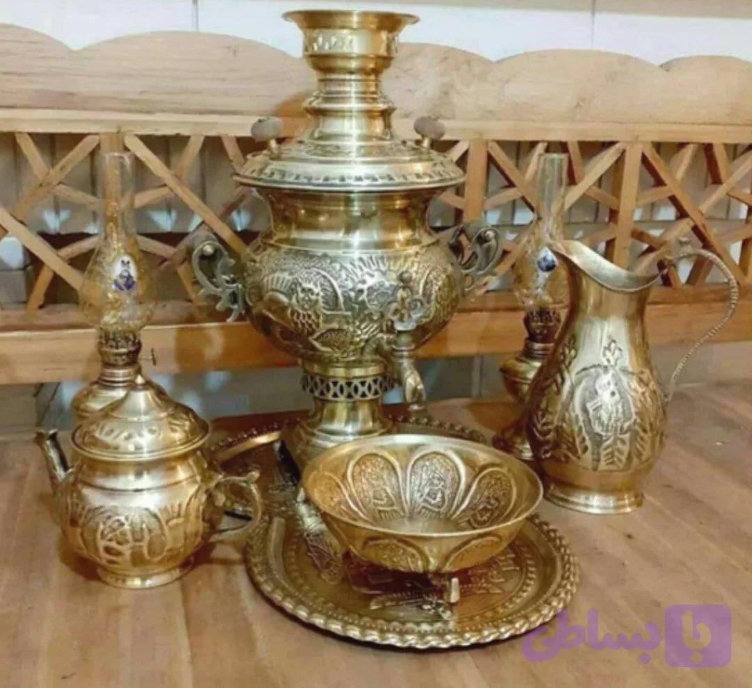 سماور قلم کاری برنج