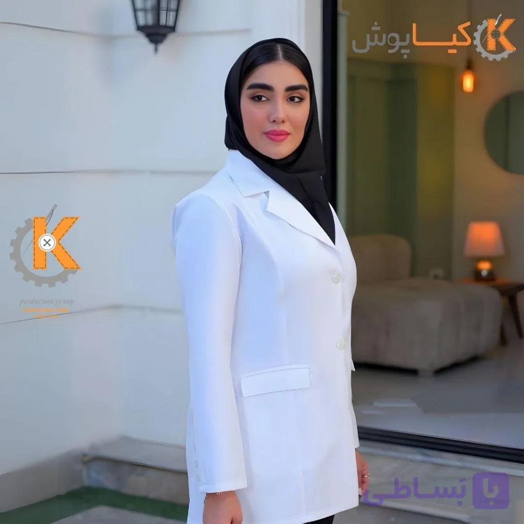 مانتو پزشکی | مدل پانیذ | سایز 36 تا 50 — تصویر 1