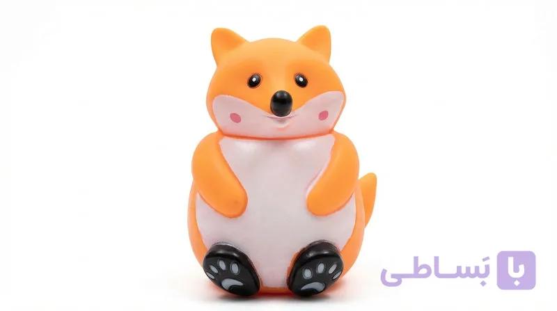 اسباب بازی نوزاد مدل روباه فشاری زرد — تصویر 1