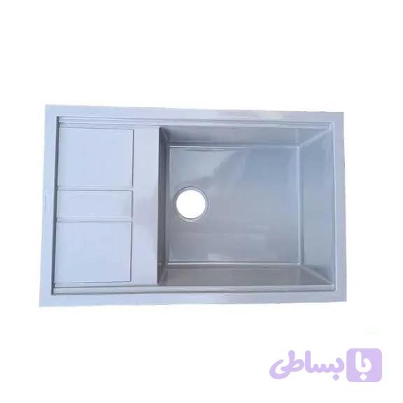 سینک گرانیتی توکار تیدومکث مدل طوسی ساده — تصویر 1