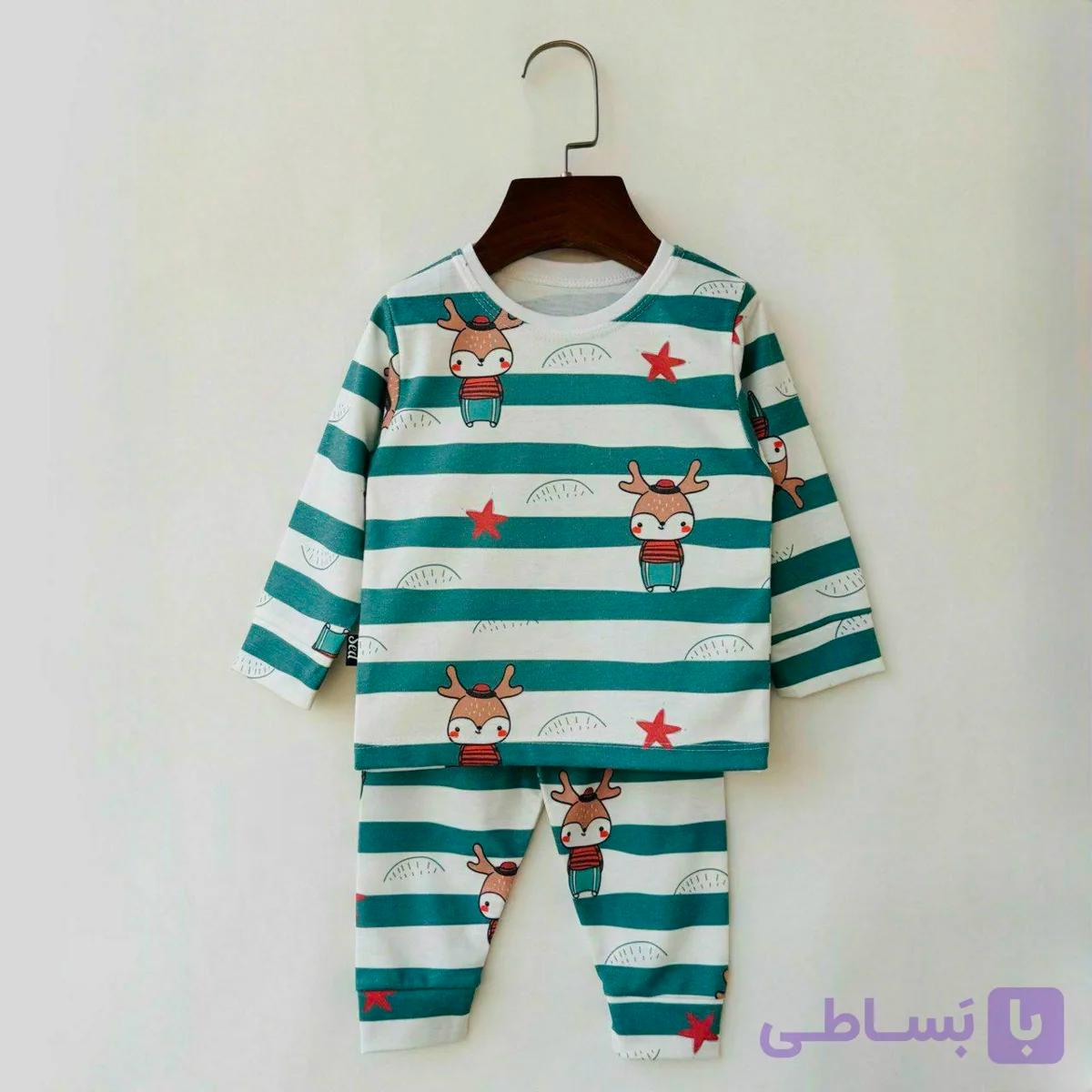 ست بلوز و شلوار راحتی اسپرت بچگانه سایز 9 ماه الی یکسال و نیم