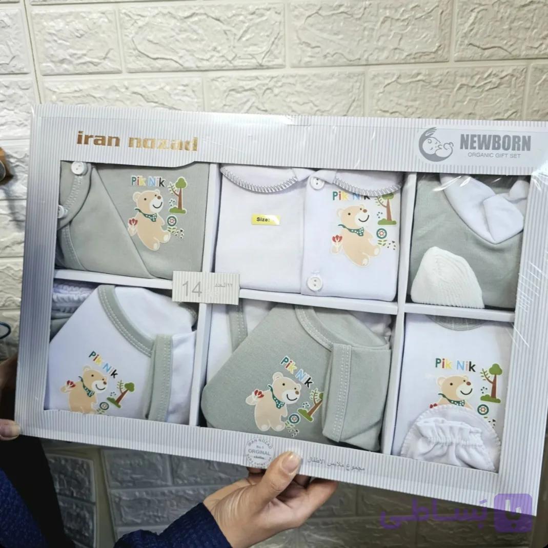 ست چهارده تکه نوزادی پسرانه سایز 3 تا 6 ماه