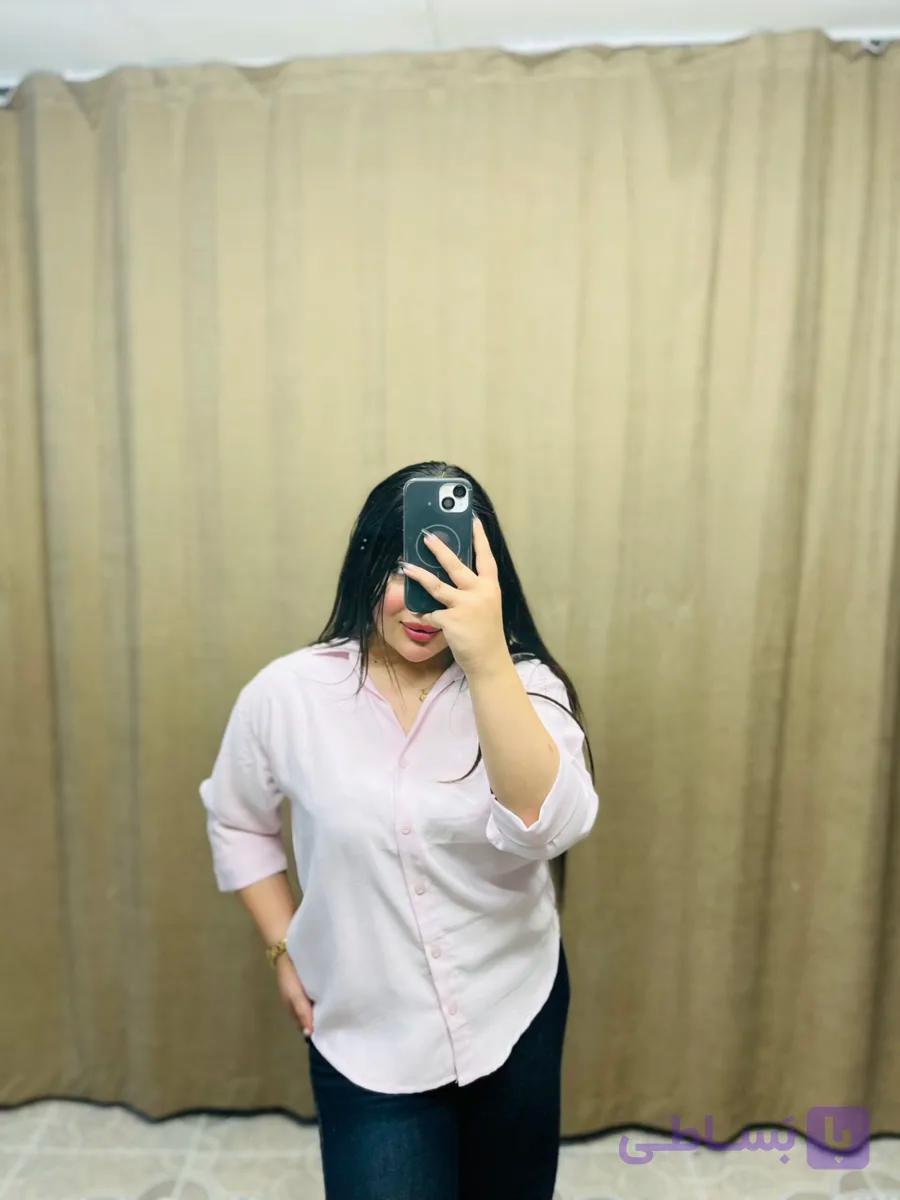 شومیز سیلک صورتی پودری زنانه — تصویر 1