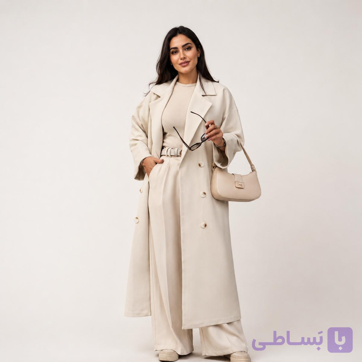 مانتو بلند زنانه 6 دکمه کد 802