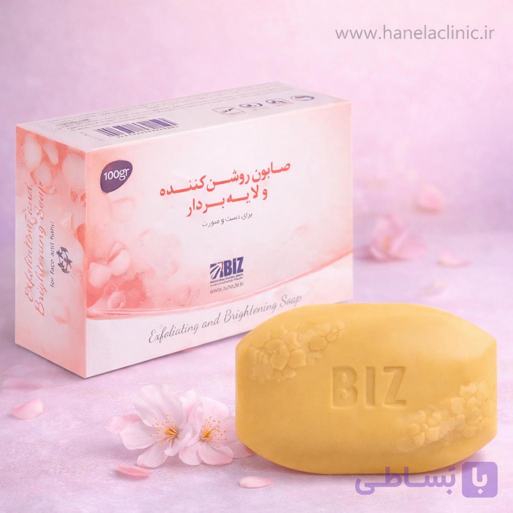 صابون روشن کننده و لایه بردار حاوی اربوتین و AHAتاریخ جدید اورجینال