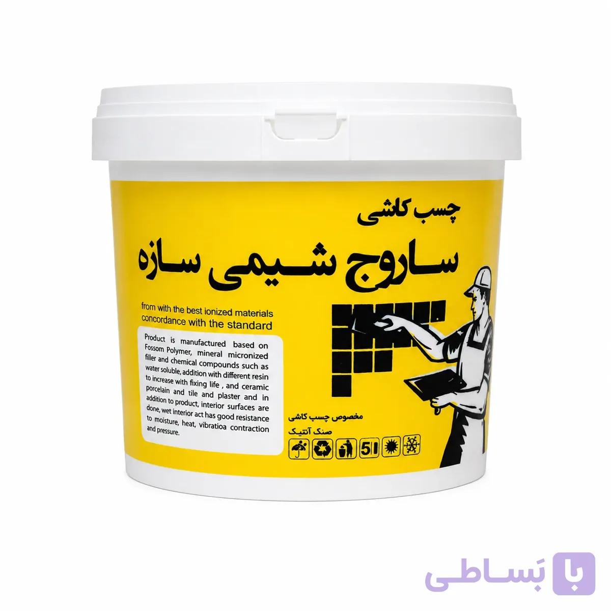 چسب کاشی خمیری 12.5 کیلویی شیمی ساختمان — تصویر 1