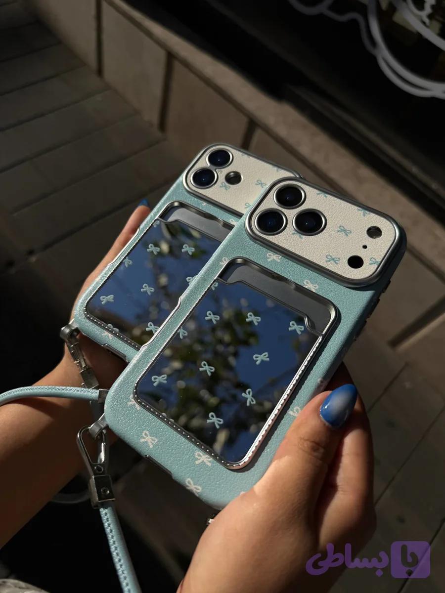 (110)قاب گوشی blue ribbon mirror