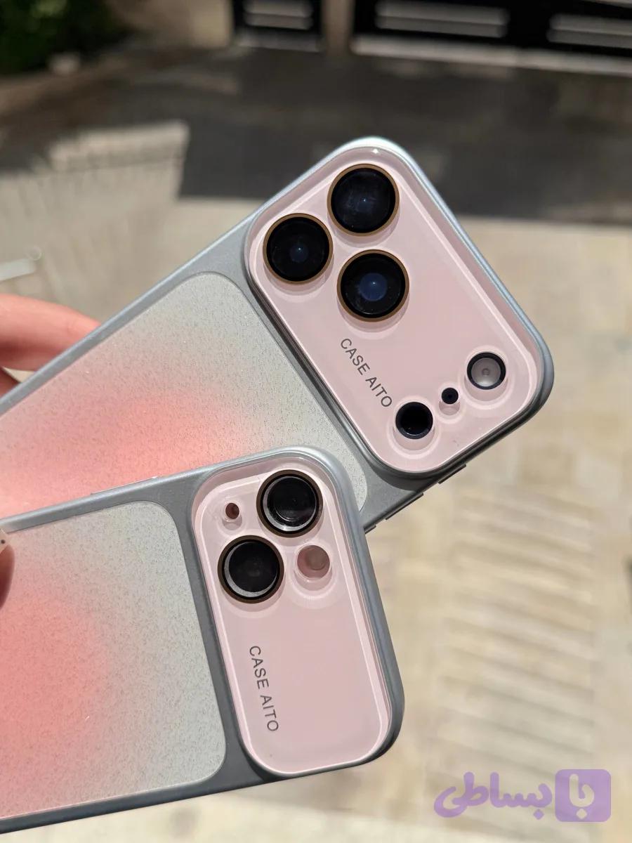 (112)قاب گوشی pink shine lens