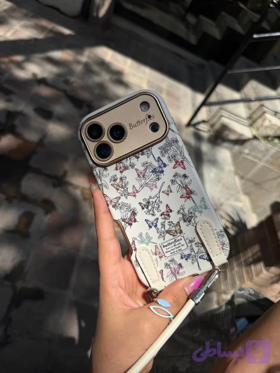 (110)قاب گوشی butterfly garden