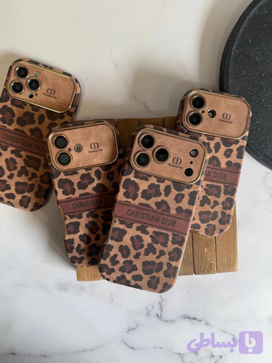 (112)قاب گوشی Dior leopard golden