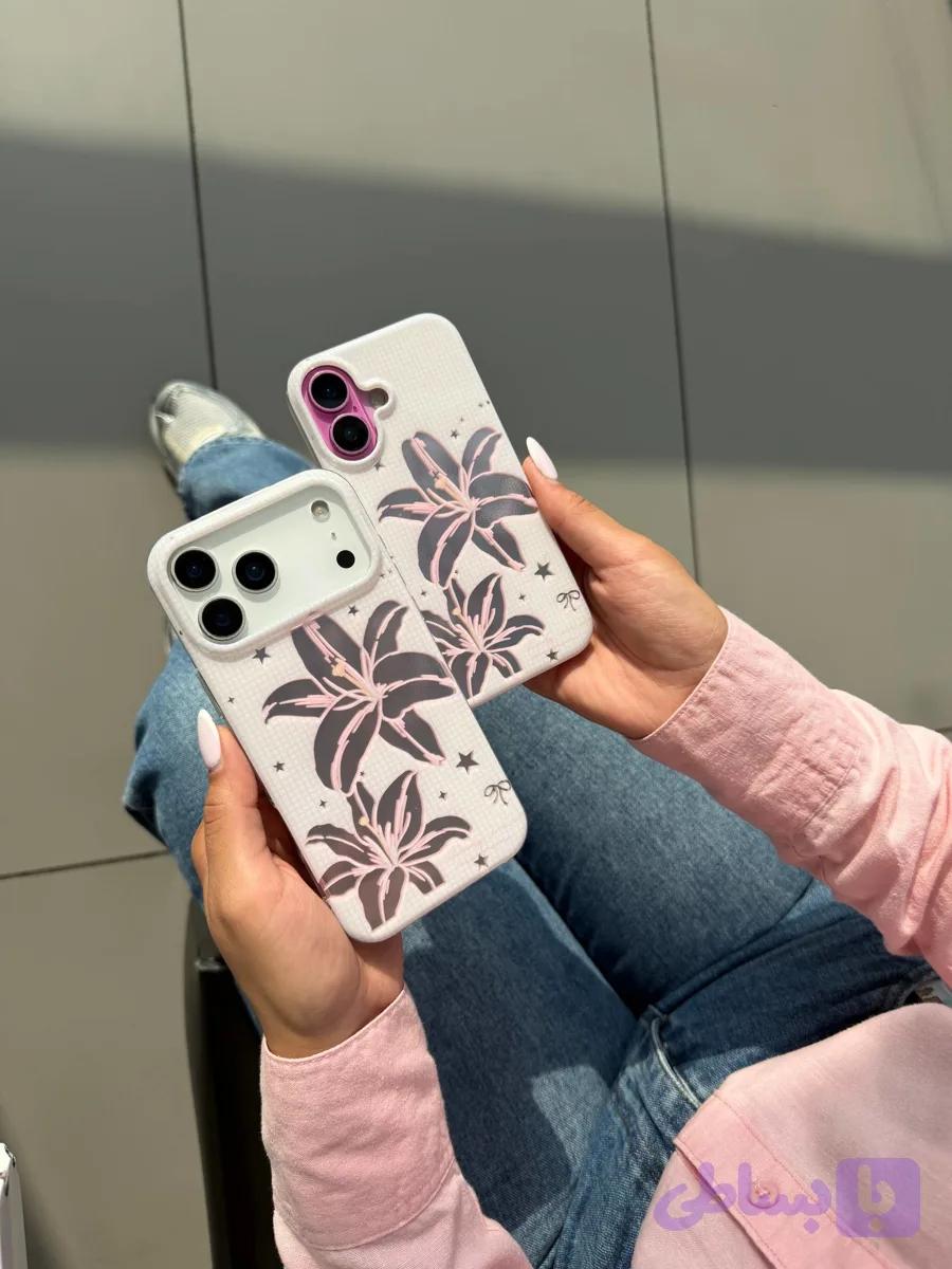 (110)قاب گوشی hologram pink lilium