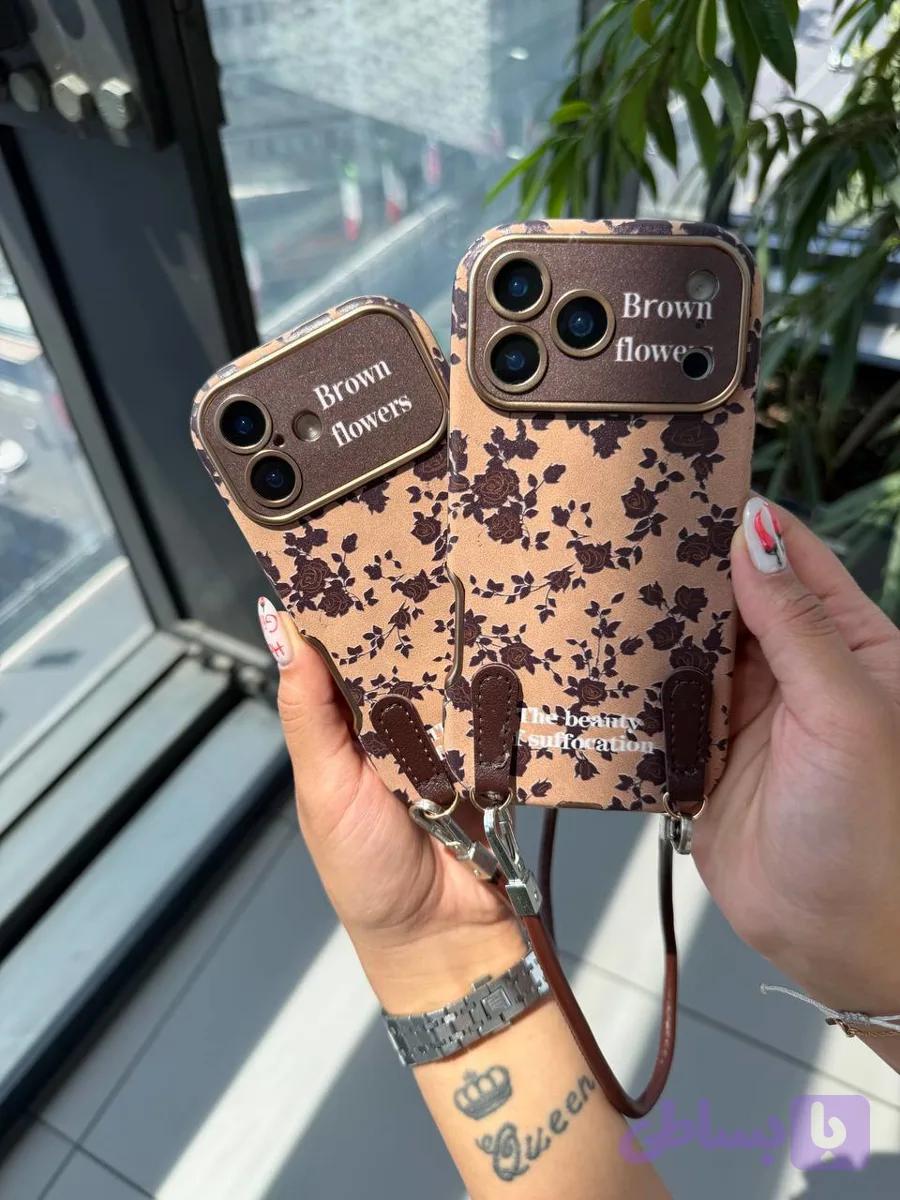 (110)قاب گوشی brown flower
