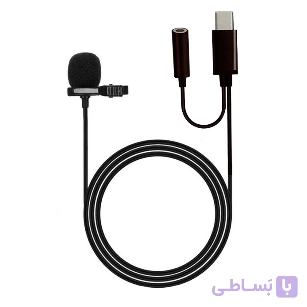 میکروفون یقه ای تایپ سی مدل GL-140 — تصویر 1