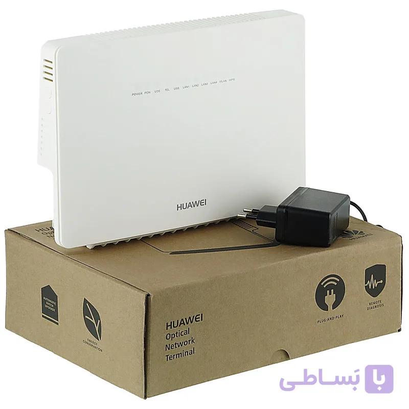 مودم فیبر نوری هواوی HG8245Q2 با 4 پورت گیگ و آنتن دوال باند 2 دی بی