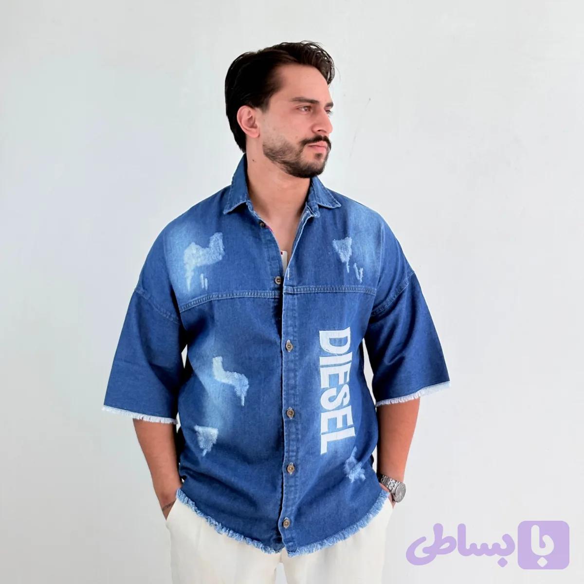 پیراهن جین آبی مدل دیزل