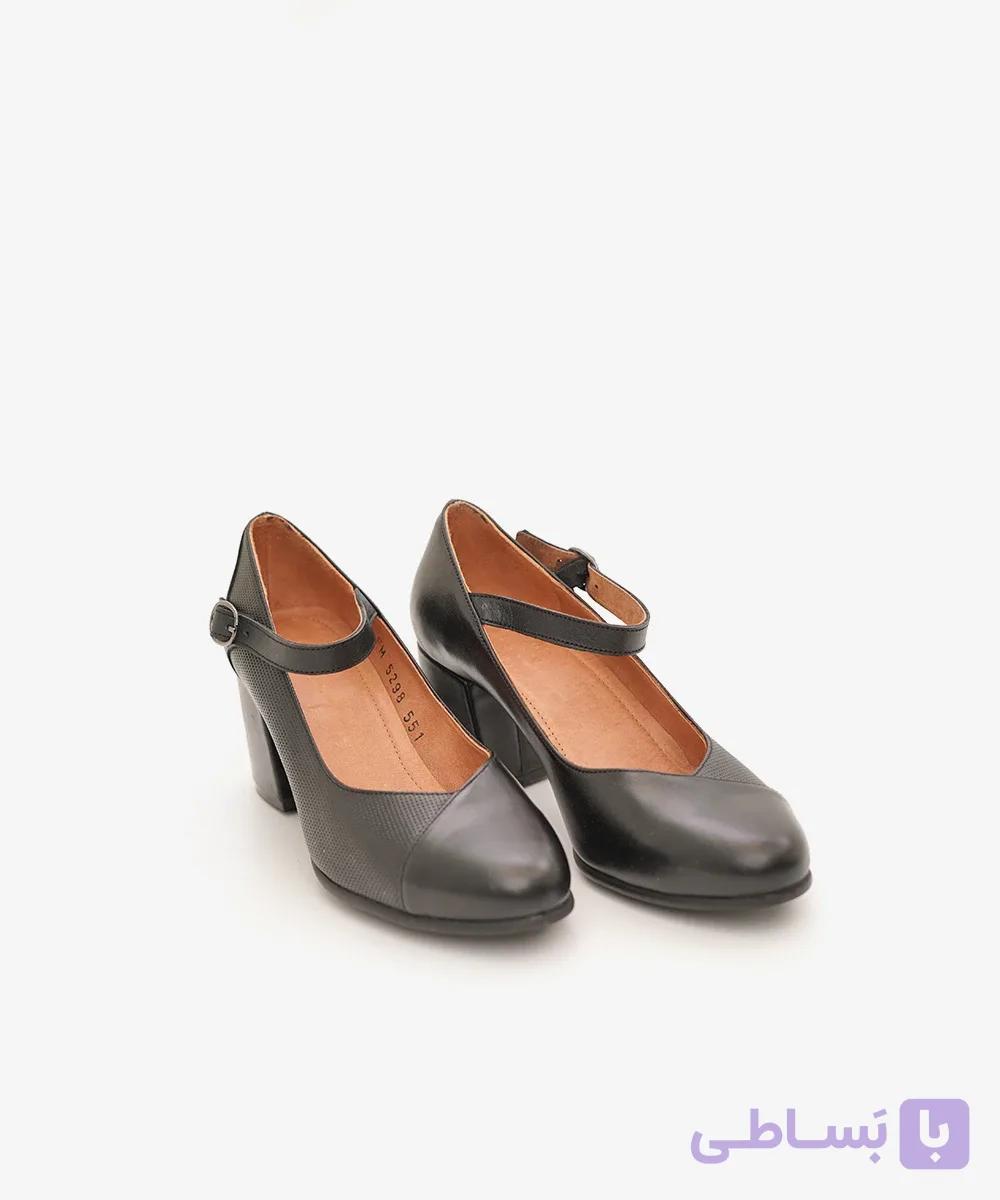 کفش مری جین چرم طبیعی زنانه مدل SW235 — تصویر 1