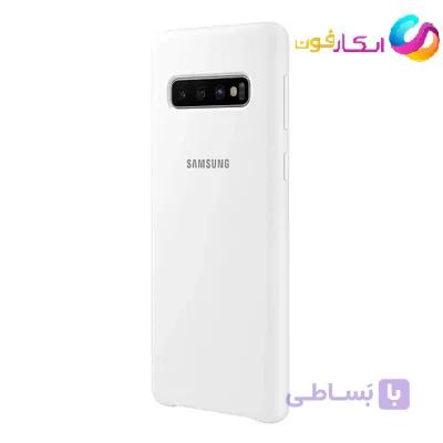 قاب سیلیکونی اورجینال گوشی سامسونگ گلکسی اس ده پلاس|Samsung Galaxy S10plus|محافظ مخملی ضدخش