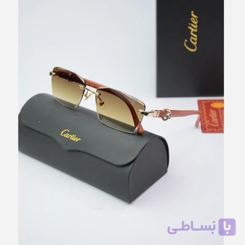 عینک کارتیر دسته چوبی