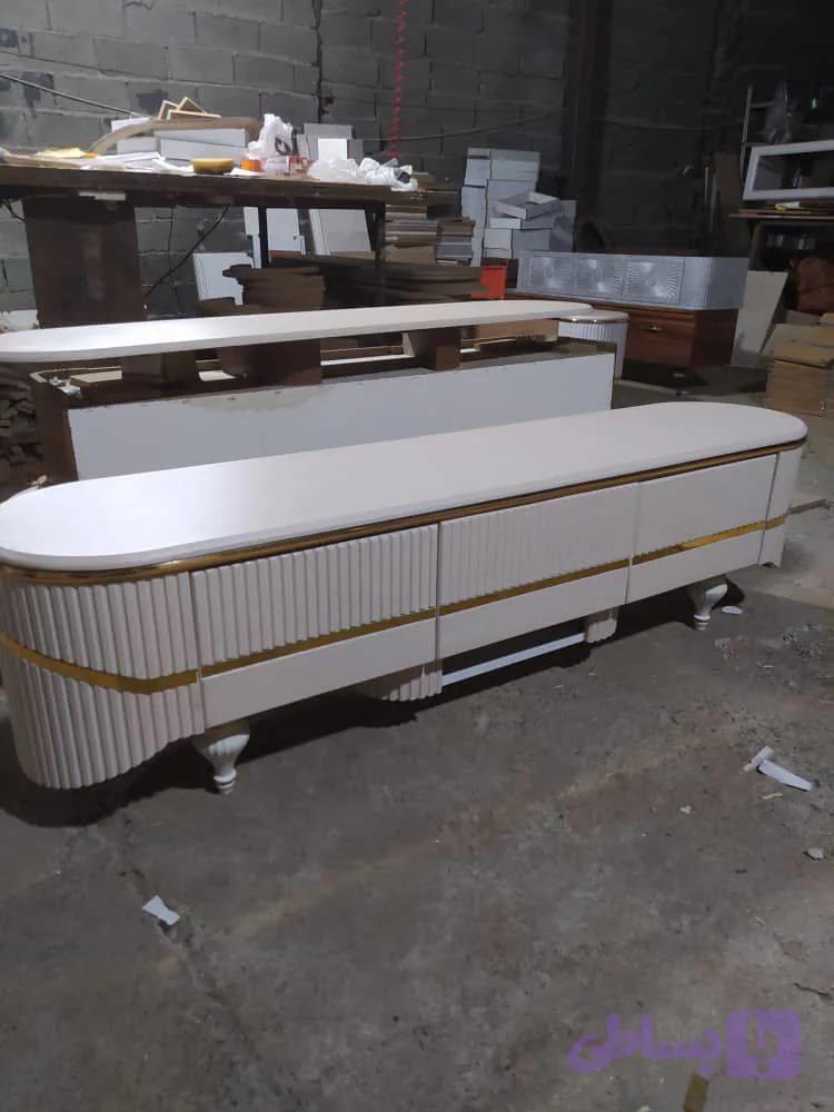 میزتلویزیون مدل آنیسا تمام MDF عرض 160 و ۱۸۰ با بهره گیری از بهترین یراق ها و رنگ بندی های متنوع