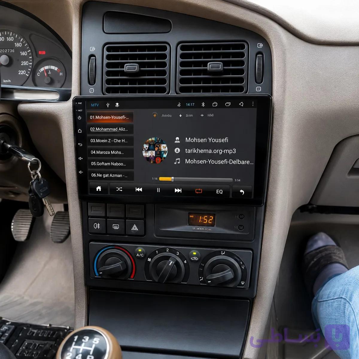 مانیتور آندرویدی خودرو پژو 405 و پژو پارس طرح قدیم 4/64.TS7