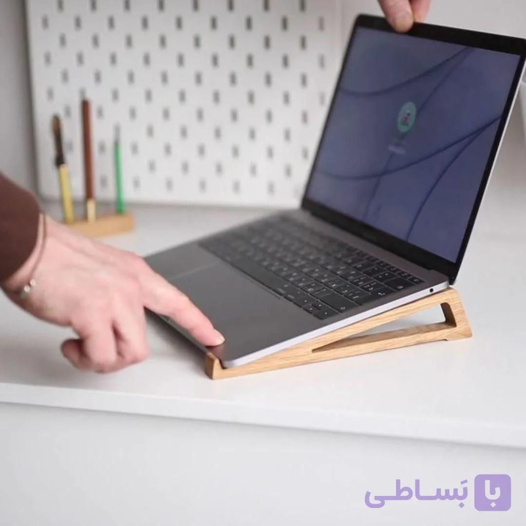 استند چوبی لپ تاپ مدل مدرن — تصویر 1
