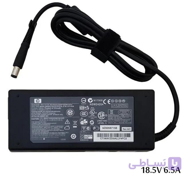 آداپتور لپ تاپ اچ پی HP 18.5V 6.5A 4.5*3 پین آبی — تصویر 1